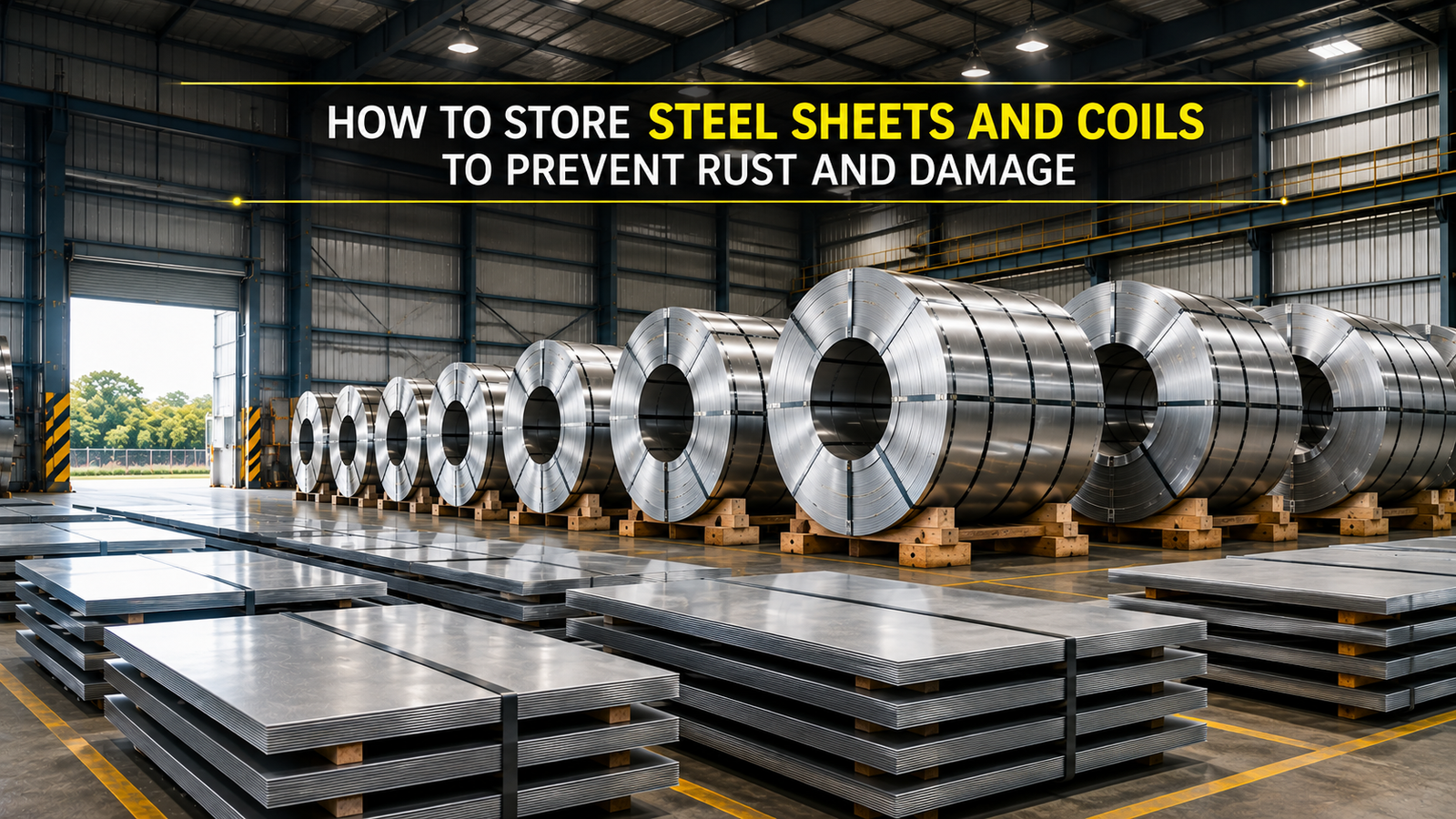 How to Store Steel Sheets and Coils to Prevent Rust and Damage