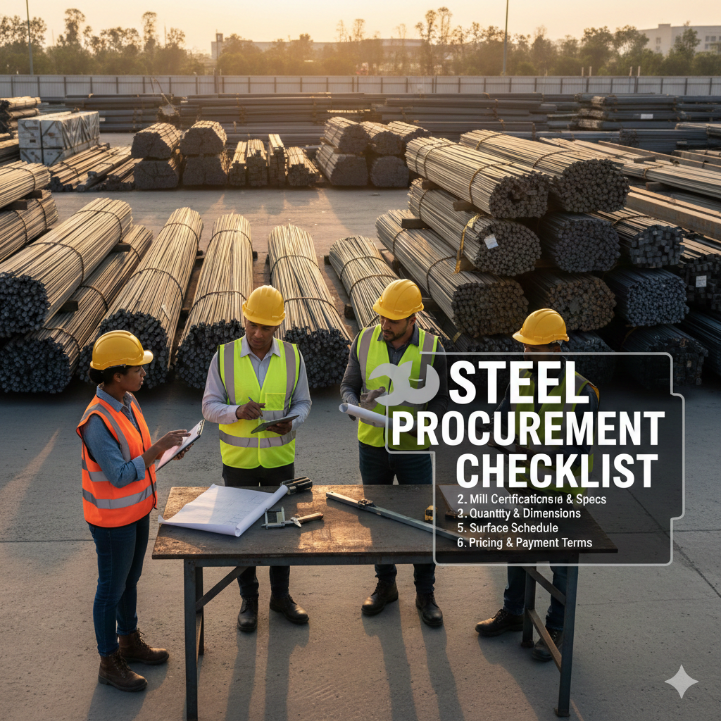 Steel Procurement Checklist for Contractors: What to Verify Before Buying Steel in Bulk
