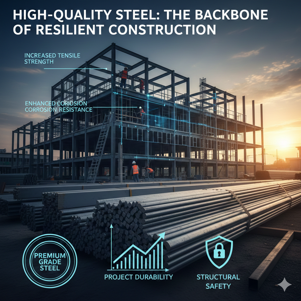 How High-Quality Steel Supply Impacts Project Durability and Structural Safety