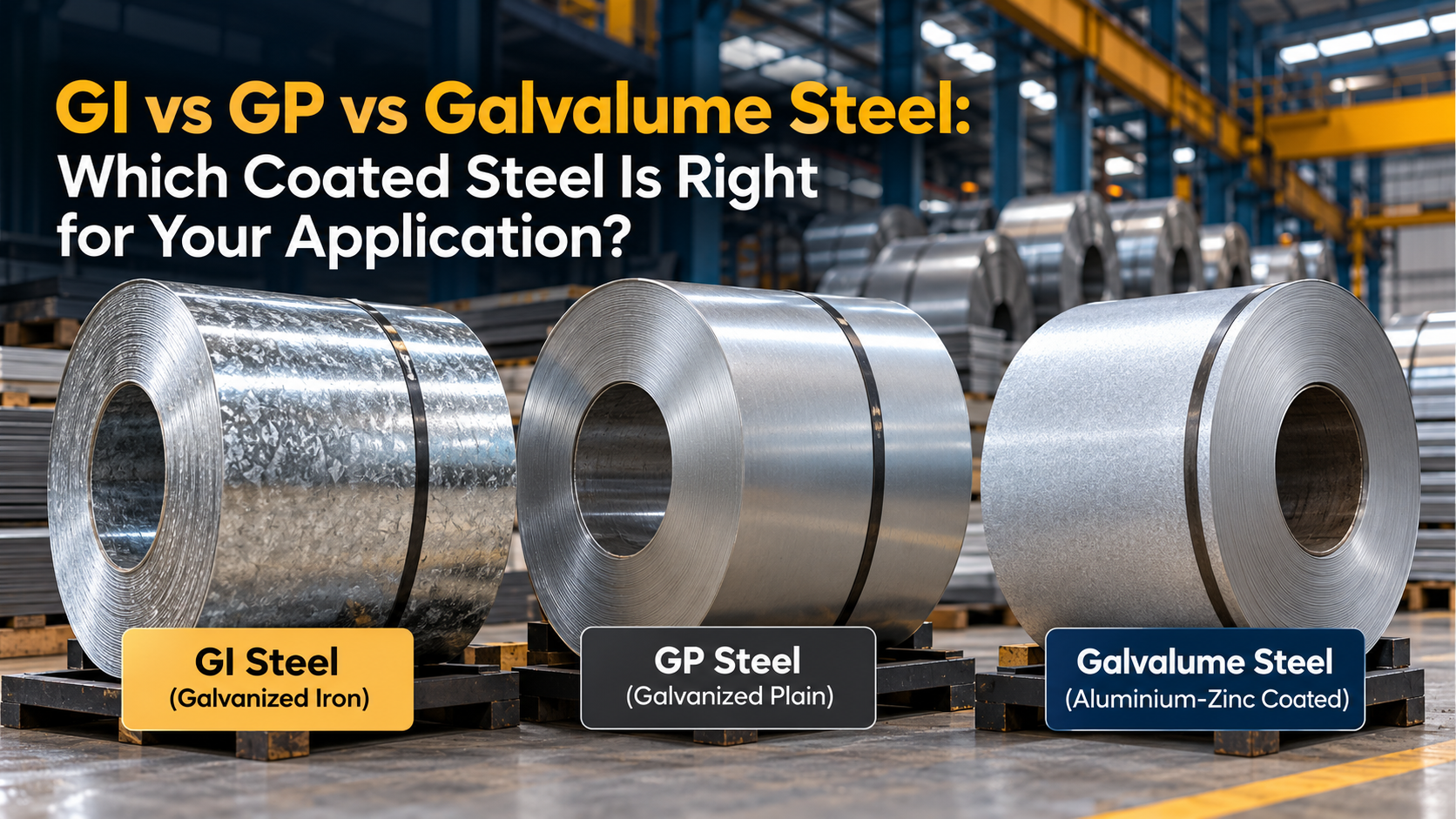 GI vs GP vs Galvalume Steel: Which Coated Steel Is Right for Your Application?