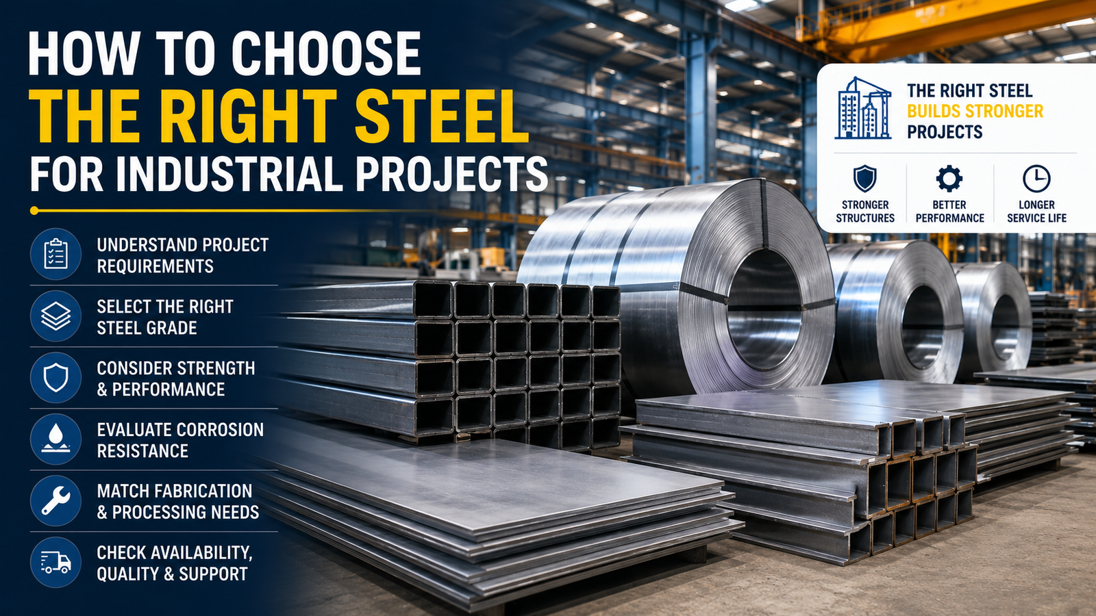 How to Choose the Right Steel for Industrial Projects